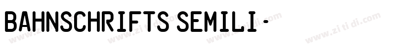 BahnschriftS SemiLi字体转换